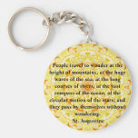 Insightful  Quote by St. Augustine Key Chains