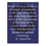 Insightful  Quote by St. Augustine Postcards