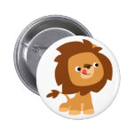 Insigne avide mignon de bouton de lion de bande de boutons publicitaires