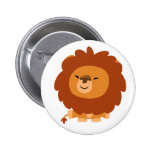 Insigne câlin mignon de bouton de lion de bande de boutons publicitaires