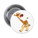 Insigne chevauchant de bouton de girafe de bande d boutons publicitaires