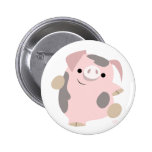 Insigne de bouton de porc de danse de bande dessin badges avec agrafe