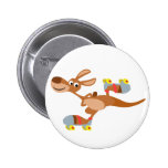 Insigne de patinage de bouton de kangourou de band badges avec agrafe
