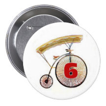 Insigne du numéro 6 pin's