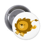 Insigne enthousiaste mignon de bouton de lion de b boutons publicitaires