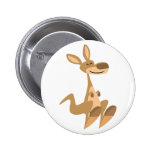 Insigne heureux mignon de bouton de kangourou de b pin's avec agrafe