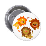 Insigne léger mignon de bouton de lions de bande d boutons publicitaires