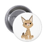 Insigne mignon de bouton de Lynx de bande dessinée Badge