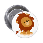 Insigne paisible mignon de bouton de lion de bande boutons publicitaires