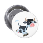 Insigne pulsant mignon de bouton de vache à bande  boutons publicitaires