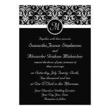 Insignes grands noirs épousant des invitations