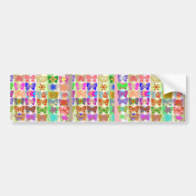Inspiration from Colourful Lives of Butterflies Bumper Sticker