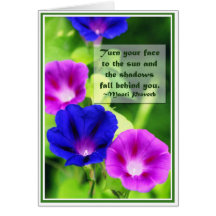 Inspiration - Morning Glories Greeting Card