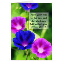 Inspiration - Morning Glories Greeting Card