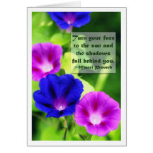 Inspiration - Morning Glories Greeting Card