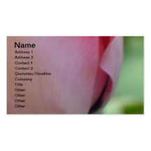 Inspiration rose carte de visite
