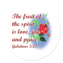 Inspirational bible quote designs round sticker