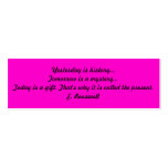 Inspirational Book Mark Business Card