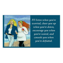 Inspirational Friendship / Love Wallet Size Card Business Card Templates