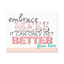 Inspirational Funny Wall Art with Style Canvas Print