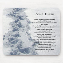 Inspirational Gifts Fresh Tracks Mouse Mats