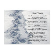 Inspirational Gifts Fresh Tracks Post Card