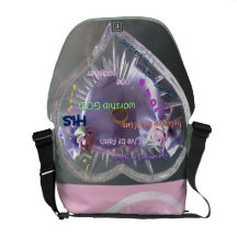 Inspirational heart Messenger Bag