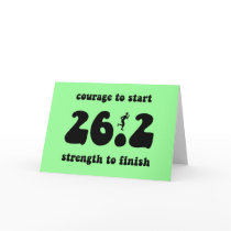 Inspirational marathon greeting cards