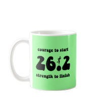 Inspirational marathon mug