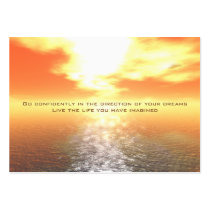 Inspirational Orange Sunset Card Calendar 2011 Business Card Template