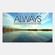 Inspirational Quote -- Abraham Lincoln Rectangular Sticker