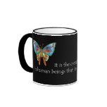 Inspirational Quote Mug with Butterfly.