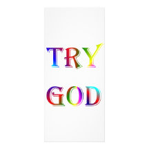 INSPIRATIONAL RELIGION FAITH CUSTOMIZED RACK CARD