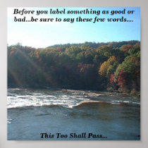 Inspirational River Scene Poster