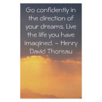 Inspirational Thoreau Quote Stationery Design