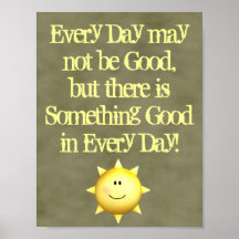 Inspirational wall art something good in every day posters