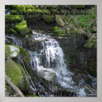 Inspirational Waterfall Print