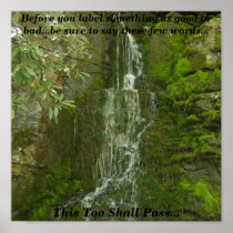 Inspirational Waterfall Poster