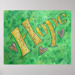 Inspirational Word "Hope" Poster