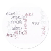 Inspire Compassion Round Sticker