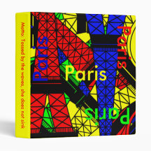 Inspired by the Eiffel Tower 3 Ring Binders