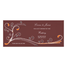 Inspired  Choc Orange - Save the Date Custom Invite