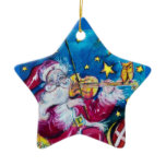 INSPIRED SANTA Red Ruby Gem Stone Star