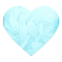 Inspiring Aqua Blue floral gift Sticker