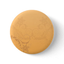Inspiring brown floral on orange background buttons