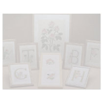 Inspiring Embroidered initials in frames Customized Letterhead