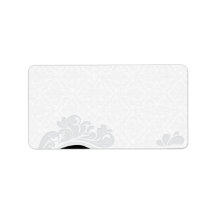 Inspiring Grey floral and damask pattern Personalized Address Label
