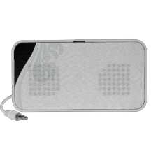 Inspiring Grey floral and damask pattern Speakers