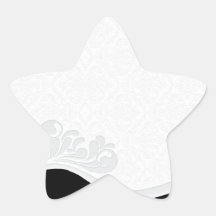 Inspiring Grey floral and damask pattern Sticker