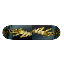 Inspiring Marble sculpture of a kid Skate Decks